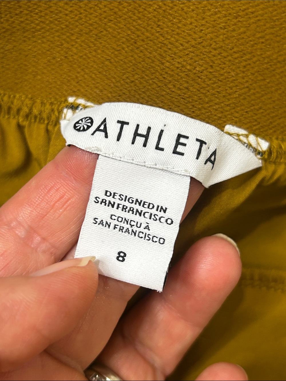 ATHLETA Vienna Cargo Pant Casual Travel Career in Brass Yellow Size 8 - Picture 7 of 14